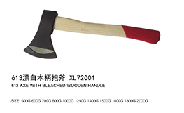 613漂白木柄把斧XL72001