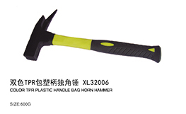 双色TPR包塑柄独角锤XL3206